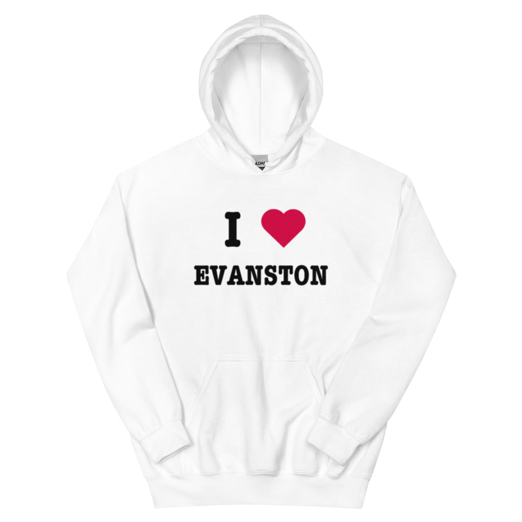 I Love Evanston Hoodie