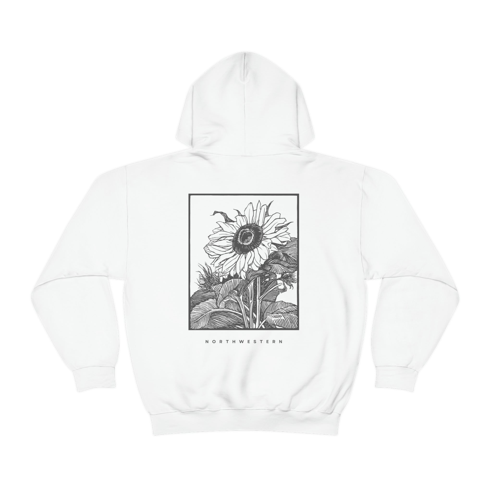 Sunflower hoodie white sale