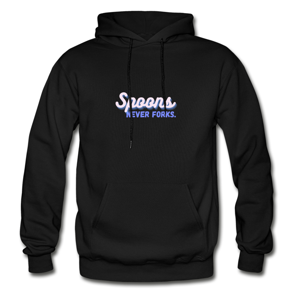 Spoon's Spoon Hoodie w/ Have a Knife on Back - black