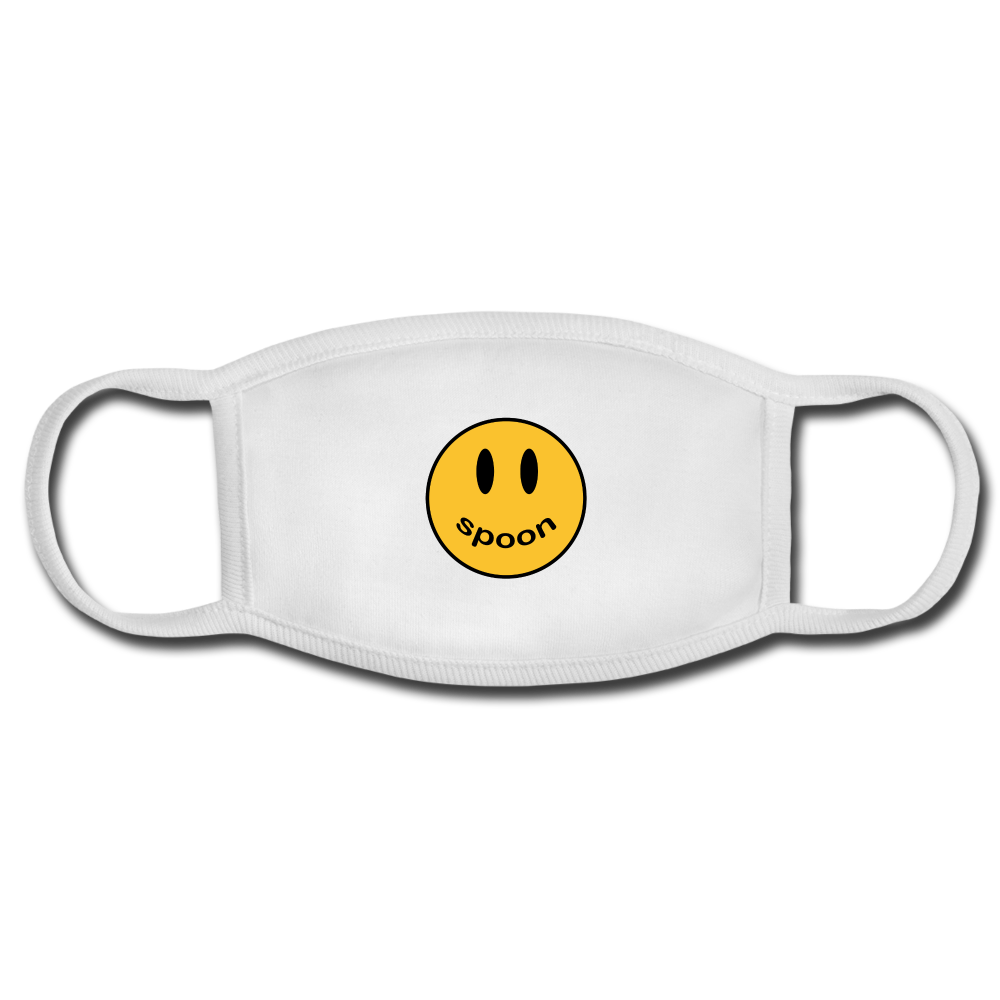 Spoon Smiley Mask - white/white