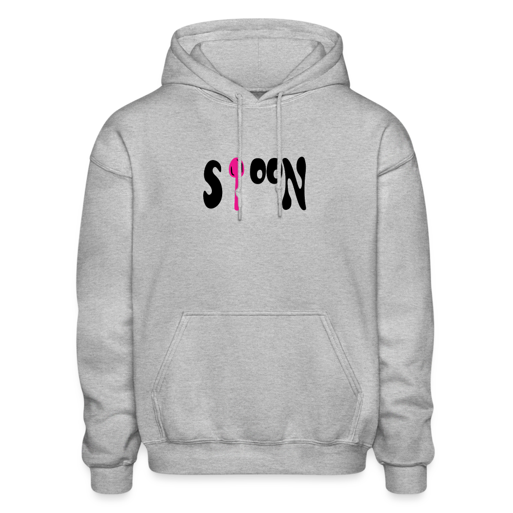 Gray Spoon Never Forks Hoodie - heather gray