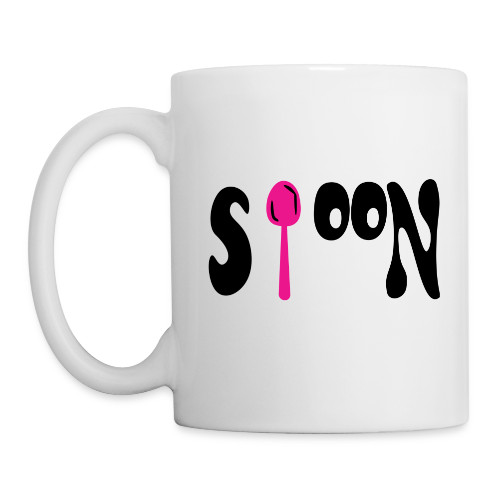 Spoon Never Forks Mug - white