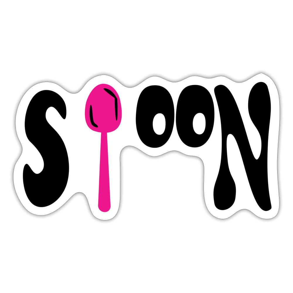 Spoon Sticker - white matte